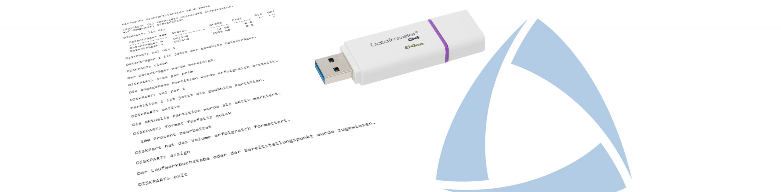 Der Start mit dem Stick